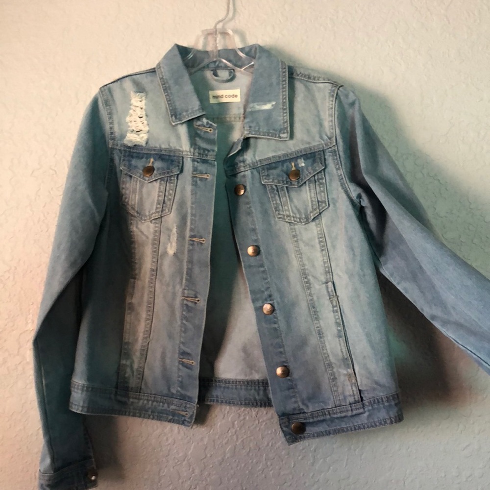 Distressed Jean Jacket - Picture 2 of 3